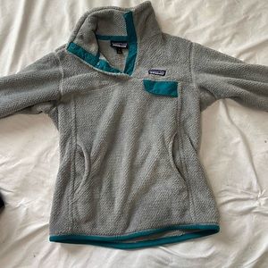 Patagonia fuzzy quarter zip.